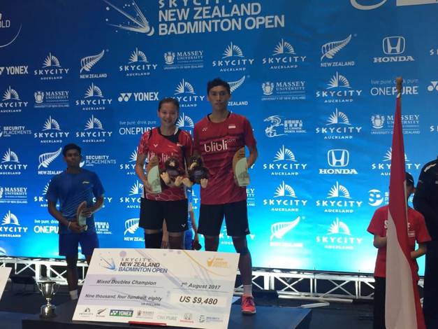 Ronald/Annisa Berhasil Tampil Sebagai Juara di New Zealand Open Grand Prix Gold 2017. (Foto: NZBadOpen)