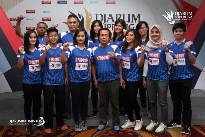 Tim Putri PB Mutiara Cardinal di Djarum Superliga Badminton 2017