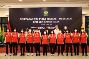 Pelepasan Tim Uber Indonesia (Humas PP PBSI)