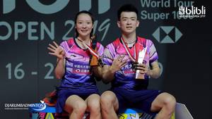 Ganda campuran nomor satu dunia asal Tiongkok, Zheng Si Wei/Huang Ya Qiong saat menjuarai Blibli Indonesia Open 2019 BWF World Tour Super 1000.