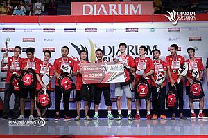 PB Djarum sebagai Runner Up Djarum Superliga Badminton 2017