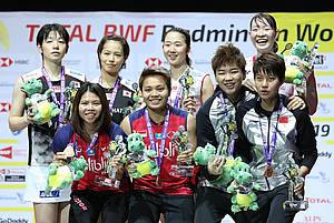 Empat ganda putri peraih medali World Championships 2019.