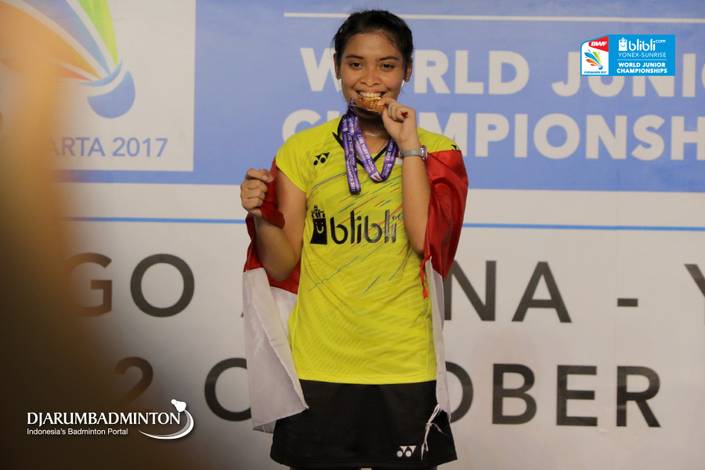 Kesuksesan salah satu tunggal putri Indonesia, Gregoria Mariska Tunjung menjadi juara dunia junior 2017.