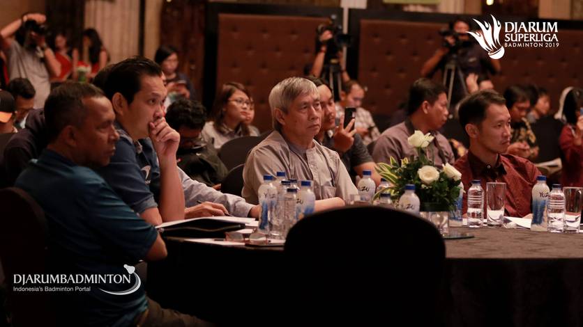Para Perwakilan Klub Pada Press Conference Djarum Superliga Badminton 2019