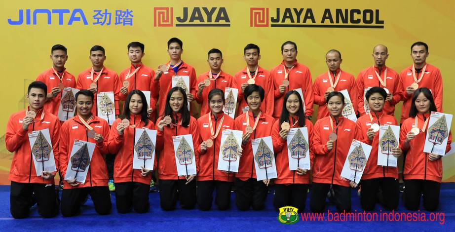 Tim Indonesia di Asia Junior Championships 2018 (Foto: PBSI)