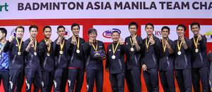 Tim putra Indonesia di ajang Badminton Asia Team Championships 2020. (Foto: PBSI)