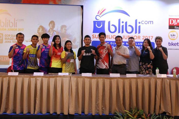Suasana Press Conference Blibli.com Superliga Junior 2017 di Grand Artos Hotel & Convention, Magelang