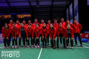 Skuad Indonesia di Piala Sudirman 2021 (Foto: Badminton Photo/Raphael Sachetat)