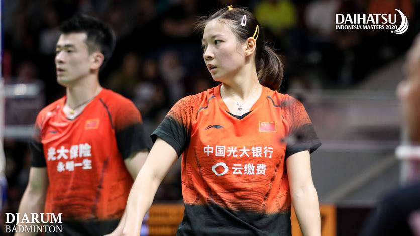Ekspresi ganda campuran nomor dua dunia, Zheng Si Wei/Huang Ya Qiong (Tiongkok).
