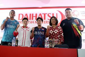 Jumpa pers Indonesia Masters 2024 (Djarum Badminton)