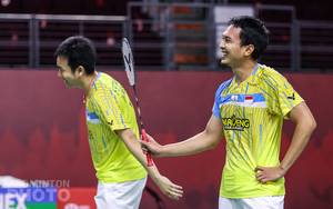 Hendra Setiawan/Mohammad Ahsan (Indonesia) harus terhenti di semifinal. (Copyright: Badmintonphoto | Courtesy of BWF)