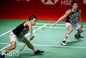 Marcus Fernaldi Gideon & Kevin Sanjaya Sukamuljo (Badminton Photo/Raphael Sachetat)