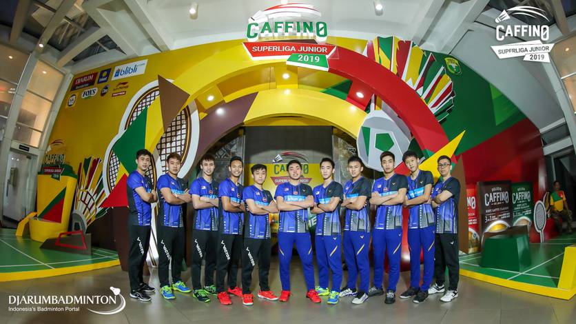 Tim beregu putra U-19 Harimau Muda Malaysia.