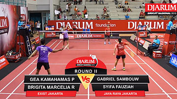 Gea Kamahamas Pratama/Brigita Marcelia Rumambi (Exist Jakarta) VS Gabriel Sambouw/Syifa Fauziah (Jaya Raya Jakarta)