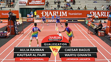 Aulia Rahman/Kautsar Al-Fajri (Mutiara Cardinal Bandung) VS Caesar Bagus Sadewa/Wahyu Ginanta (Jaya Raya Jakarta)