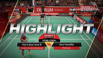 Hera Desi Ana R (Mutiara Cardinal Bandung) VS Isra Faradila (Pelatnas)