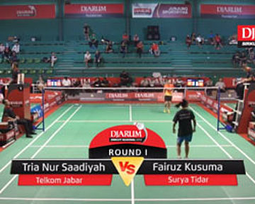 Tria Nur Saadiyah (Telkom Jabar) VS Fairuz Kusuma A (Surya Tidar)