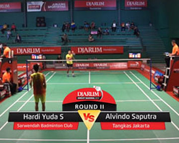 Hardi Yuda S (Sarwendah Badminton Club) VS Alvindo Saputra (Tangkas Jakarta)