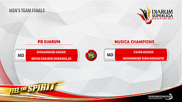 Men's Team - Finals MD1 - Fajar Alfian+Muhammad Rian Ardianto (MUSICA CHAMPIONS) vs Mohammad Ahsan+Kevin Sanjaya Sukamuljo (PB DJARUM)