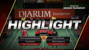 Irfan Fadhillah/Weni Anggraeni (Jaya Raya Jakarta) VS Rudi Cahyadi Budhiawan/Ana Rovita (USM Tri Star Semarang)