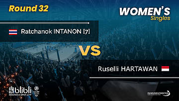 Round 32 | WS | INTANON (THA) [7] vs HARTAWAN (INA) | Blibli Indonesia Open 2019
