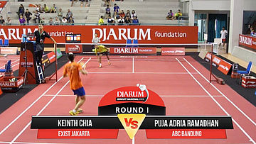 Keinth Chia (Exist Jakarta) VS Puja Adria Ramadhan (ABC Bandung)