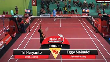 Tri Haryanto (PB. EXIST JAKARTA) VS Eggy Mainaldi (PB. SEMEN PADANG)