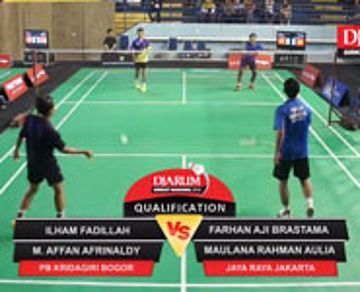 Ilham F/Muhammad A (Kridagiri Bogor) VS Farhan A/Maulana R (Jaya Raya Jakarta)