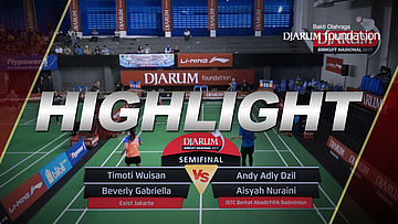 Timoti Wuisan/Beverly Gabriella (Exist Jakarta) VS Andy Adly Dzil/Aisyah Nuraini (ISTC Berkat Abadi/FIFA Badminton)