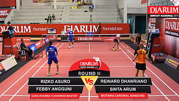 Rizko Asuro/Febby Angguni (Guna Dharma Bandung/Tjakrindo Master) VS Reinard Dhanriano/Sinta Arum (Mutiara Cardinal Bandung)