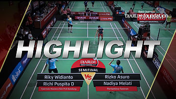 Riky W/Richi Puspita (Tjakrindo Masters/SGS PLN Bandung) VS Rizko A/Nadya Melati (Pertamina Fastron)
