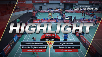 Alfandy Rizki Putra/Phita Haningtyas Mentari (Jaya Raya Jakarta) VS Fajar Andewa/Zarra Faza Azka (Victory Bogor)
