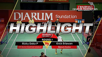 Rizky Doka Putra (ISTC Berkat Abadi Kab Sukabumi) VS Erick Eriawan (Djarum Kudus)