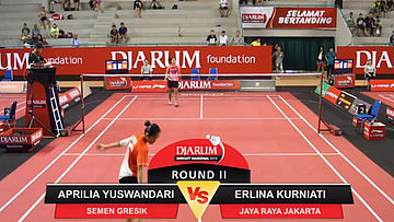 Aprilia Yuswandari (Semen Gresik) VS Erlina Kurniati (Jaya Raya Jakarta)