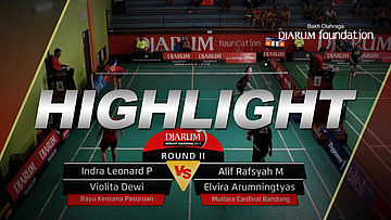 Indra Leonard/Violita D (Bayu Kencana Pasuruan) VS Alif Rafsyah/Elvira A (Mutiara Cardinal Bandung)