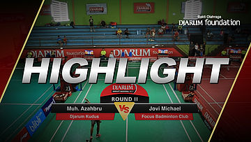 Muh. Azahbru B. Kasra (Djarum Kudus) VS Jovi Michael (Focus Badminton Club)