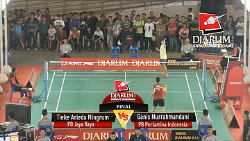 Tieke Arieda Ningrum ( PB Jaya Raya) VS Ganis Nurrahmandani (PB Pertamina Indonesia)