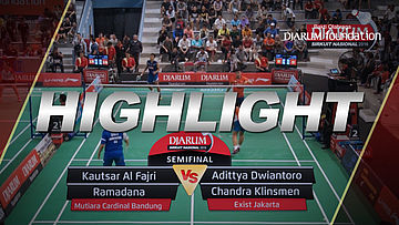 Kautsar Al Fajri/Ramadana (Mutiara Cardinal Bandung) VS Adittya D/Chandra Klinsmen (Exist Jakarta)