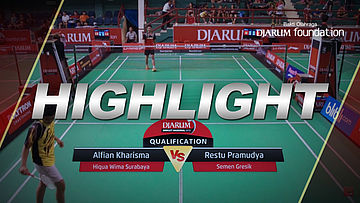Alfian Kharisma (Hiqua Wima Surabaya) VS Restu Pramudya (Semen Gresik)