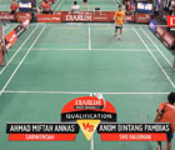 Anom Bintang Pambias (SKO Ragunan) VS Ahmad Miftah Annas (Sarwendah Badminton Club)