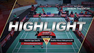 Naufal Ligo Saufik (Bintang Badminton Club) VS Andika Vicry Febryansyah (Exist Jakarta)
