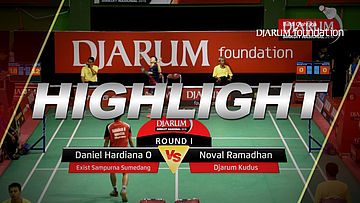 Daniel Hardiana O (Exist Sampurna Sumedang) VS Noval Ramadhan (Djarum Kudus)