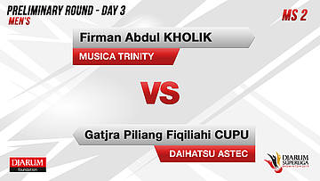 MS2 | FIRMAN ABDUL KHOLIK (MUSICA TRINITY) VS GATJRA PILIANG FIQILIAHI CUPU (DAIHATSU ASTEC)