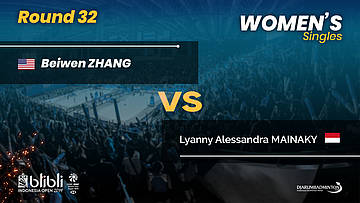 Round 32 | WS | ZHANG (USA) vs MAINAKY (INA) | Blibli Indonesia Open 2019