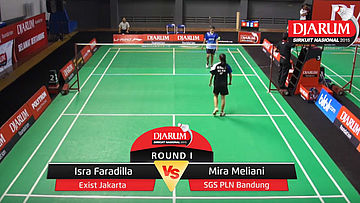 Isra Faradilla (Exist Jakarta) VS Mira Meliani (SGS PLN Bandung)