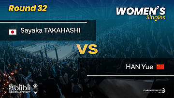 Round 32 | WS | HAN Yue (CHN) vs Sayaka TAKAHASHI (JPN) | Blibli Indonesia Open 2019