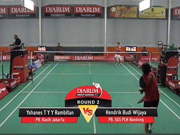 Yohanes T Y Y Rambitan (PB. Kasih Jakarta) VS Hendrik Budi Wijaya (PB. SGS PLN Bandung)