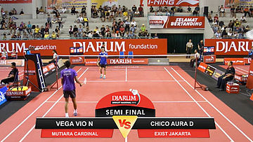 Chico Aura Dwi Wardoyo (Exist Jakarta) VS Vega Vio Nirwanda (Mutiara Cardinal Bandung)