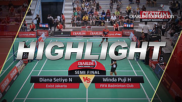 Diana Setiyo N (Exist Jakarta) VS Winda Puji H (FIFA Badminton Club)