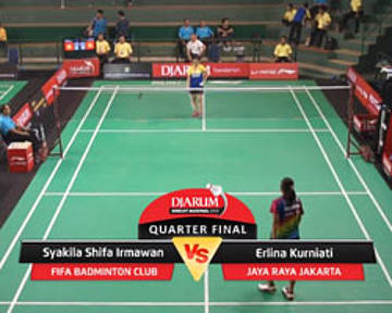 Syakila Shifa Irmawan (Fifa Badminton Club) VS Erlina Kurniati (Jaya Raya Jakarta)